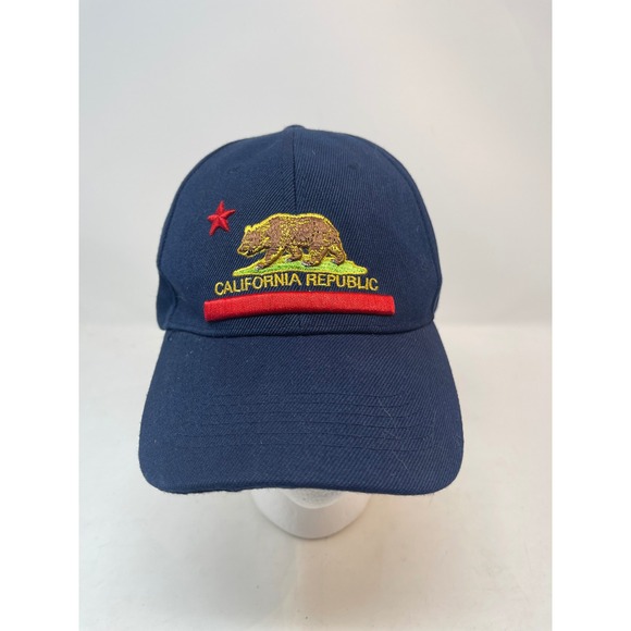 SNCO Other - SNCO California Republic Hat Mens OSFM Navy Blue Bear Logo Cap